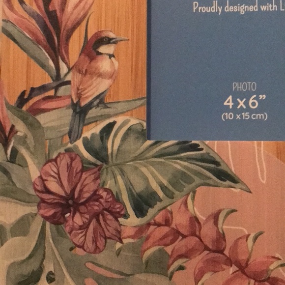 Australia Artist Lisa Polluck picture frame 4x6, beautiful wood with design. - Picture 3 of 8